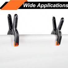 12pcs 3Inches Large Heavy Duty Clamps, Woodworking Tools, Handheld Clips For Home Use, Spring Clamp, Powerful Clip For Fixing, Tools For Men - Black - View 6