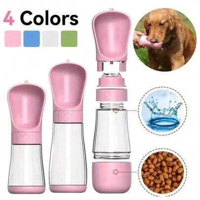 1pc Portable Dog Water Dispenser And Bowl - Pet Supplies, Cat Dog Water Feeder For Outdoor, Camping, Drinking Cup, Dog Accessories, Valentine's Day Gift, Ramadan, Happy Puppy, Cat Stuff, Dog Toy, Pet Supplies