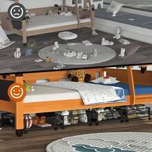 1 PCS Cajas de Almacenamiento Contenedores de Almacenamiento Debajo de La Cama almacenamiento bajo cama Arma de Almacenamiento bajo La Cama con Ruedas Zapatera Bajo Cama Cuang Xia e Zi - como en la foto - Ver 6