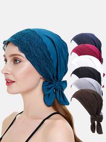 1pc/2pcs Women's Criss-Cross Elastic Beanie Hat, Underhat, Suitable For Daily Use - Multicolor - View 22