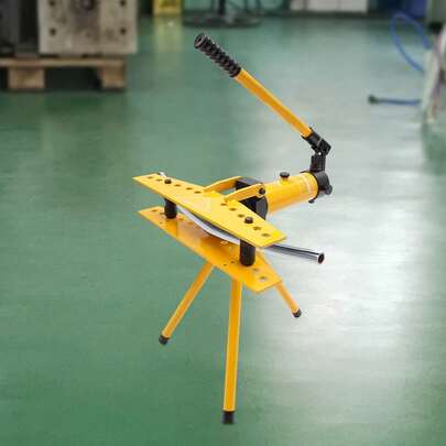 Hydraulic Pipe Bender 10T Tube Bending Machine 6 Dies 13-34mm Pipe Diameter Tool