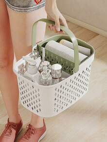 1/2个装手持花洒收纳篮，浴室收纳篮，洗漱用品篮，可爱花洒收纳篮，浴室收纳篮