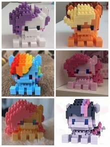 MY LITTLE PONY 1/6 小马月亮花 DIY 娃娃玩具 可爱房间装饰礼物，公司派对小礼物，送给好朋友的最佳节日派对氛围装饰，完美的派对装饰 - 彩色 - 查看 16