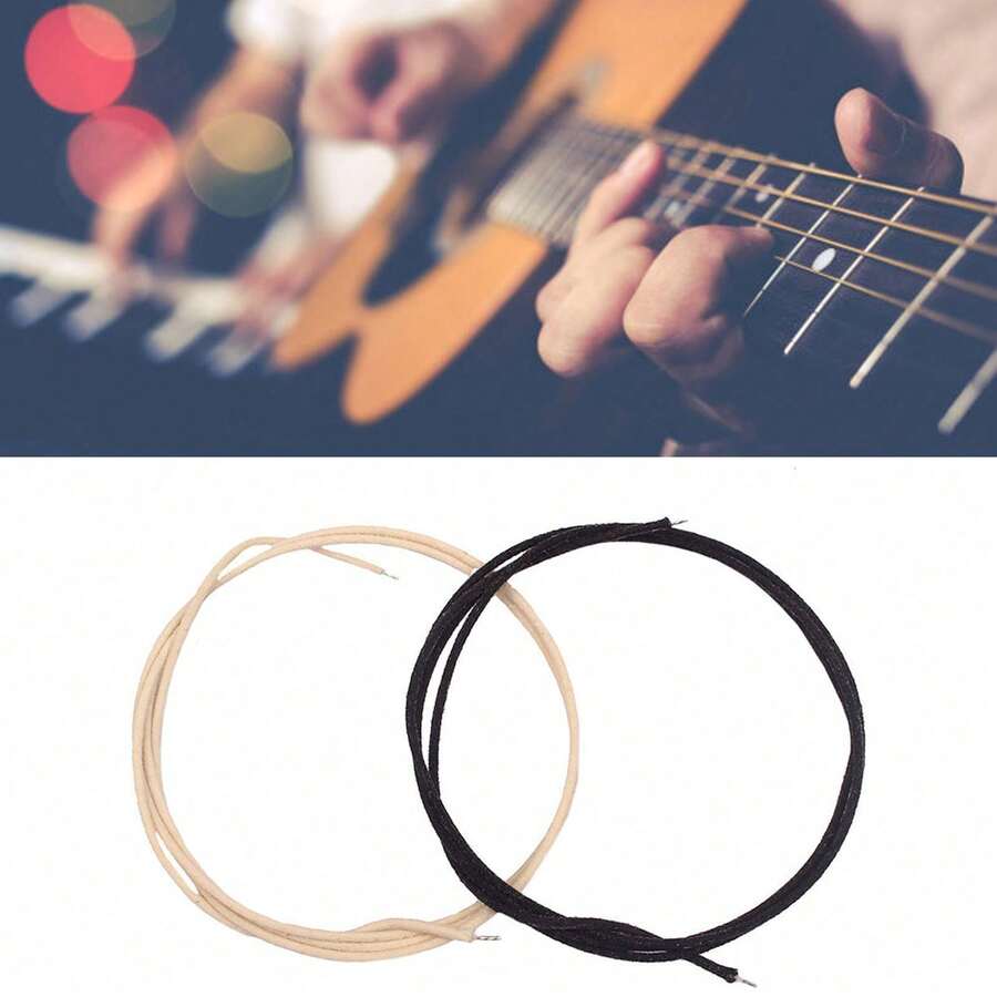 Guitar Isolation, Noise Reduction, And Long Cabling With 1 Meter Of Black And White Single-Core Copper Wire. - Multicolor - View 1