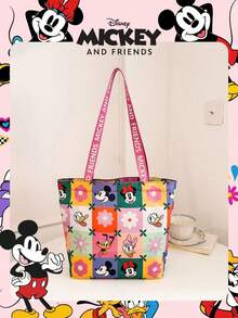 Disney 1 chiếc túi tote gấp gọn in hình chuột Mickey và những người bạn, dung tích lớn, dây rút, kiểu dáng nhẹ, nhiều kiểu cho nữ và bé gái, thích hợp đi mua sắm và sử dụng hàng ngày. - Nhiều màu - Xem 14