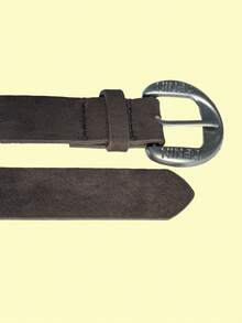 Suede Fashion Versatile Belt, Retro Maillard Wide Edge Belt, High-End Fashion Mini Skirt Accessory Belt, Brown