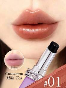 LUONANOESS 2.0 黑魔法唇膏唇彩，防晕染，不拔干，裸色，提升光泽和滋润度，适合女性和女孩，秋冬季节理想之选，完美适用于日常使用、旅行、户外活动、假期、圣诞节、生日、毕业典礼、派对、时尚妆容。 - #01 Cinnamon Milk Tca - 查看 13