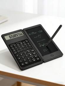 S9 3-In-1 Scientific Calculator With Digital Writing Pad & Stylus - Foldable, Battery-Powered, Suitable For Students And Office Workers - S9 Black Calculator (Battery Version) - View 4