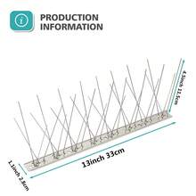Bird Spikes For Pigeon And Other Small Birds Bird Spikes Pigeon Spikes Anti-Bird Nails Bird Repellent Metal Bird Deterant Spinners Of Stainless Steel - Silver - View 2