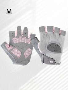 防滑露指手套，全掌保护，透气健身手套，男女通用，半指骑行手套，举重手套，健身房锻炼手套，引体向上手套，健身器材，自行车配件