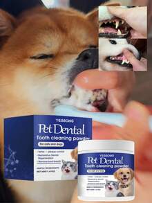 Pet Dental Powder - Proszek do czyszczenia zębów dla zwierząt domowych, usuwający plamy i kamień nazębny, odświeżający i odświeżający oddech, delikatna pielęgnacja jamy ustnej zwierząt, produkt do czyszczenia i pielęgnacji zębów dla psów/kotów - odświeża oddech, zapobiega chorobom dziąseł, wspomaga zdrowie jamy ustnej, usuwa płytkę nazębną i kamień nazębny, odpowiedni dla wrażliwych dziąseł, łatwy w użyciu proszek do czyszczenia zębów dla psów/kotów, produkty do pielęgnacji zębów dla psów, artykuły do higieny jamy ustnej zwierząt domowych - Wielokolorowe - Zobacz 14