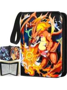 pokemon 限量版宝可梦集换式卡牌游戏高级收藏册 - 每页4个卡位，侧装式，收藏家官方授权礼品，送朋友的礼物，生日礼物，主题派对礼物 - 彩色 - 查看 10