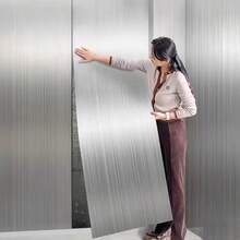 1 Cuộn Giấy Dán Tường Tự Dính Bằng Thép Không Gỉ Dày, Bề Mặt Mài Xước, Giấy Dán Tường Có Thể Tháo Rời, Thích Hợp Cho Tủ Lạnh, Đồ Nội Thất, Nhà Bếp và Phông Nền Phòng, Decal Dán Tường Tái Sử Dụng, Giấy Dán Tường, Trang Trí Mùa Xuân Mang Đến Diện Mới Cho Ngôi Nhà Của Bạn, Quà Tặng Trang Trí Tường Cho Sinh Nhật, Lễ Tốt Nghiệp. - Bạc chải - Xem 2