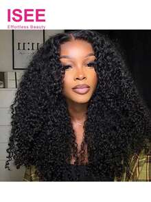 ISEE HAIR Wear Go Bob 假发 7*5 蕾丝闭合 无胶蓬松卷曲真人发假发 预先拔毛 预先剪裁 蕾丝自然发际线 180% 密度 卷曲波波头闭合假发 适合女性 新手友好 无需胶水 日常佩戴 8-14 英寸 自然色 - SNatural - 查看 1