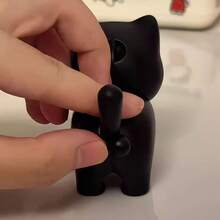 2026 Chaveiro Luz Noturna de Gato Preto Mais Vendido, Brilhante e com Som, Pingente Criativo para Mochila, Presente Ideal para Namorada, Aniversário, Feriado, Dia dos Namorados, Páscoa, Dia da Criança, Surpresa, Lembrancinha de Festa, Presente Criativo e Interessante para Adolescentes - Multicolorido - Visão 7
