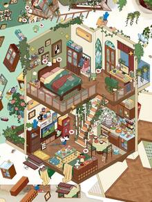 Senju Kotobuki Scenic Stickers DIY Creative Holiday Gift Stickers Stereoscopic Miniature Scene Stickers Multifunctional Stickers Great For Party Giveaways Rewards And Holiday Gifts! - Multicolor - View 5