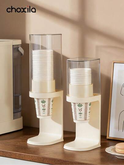 1pc Paper Cup Storage Rack, Disposable Cup Remover, Home Storage Box Without Punching Holes, Commercial Coffee Shop Bar Counter Dining Paper Cup Rack, Suitable For Coffee Corner Storage, Family Gatherings, And Festival Gifts
