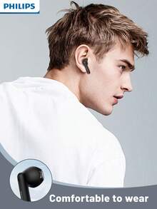 PHILIPS 飞利浦 2025 无线耳机 - 升级版 V6.0，低延迟，长续航，良好隔音效果，带麦克风，适合游戏、运动和音乐 - 均碼 - 查看 5