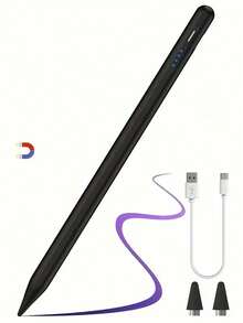 Bút cảm ứng đa năng cho máy tính bảng và điện thoại thông minh - Hỗ trợ sạc nhanh, độ nhạy cao, pin lithium sạc lại được, tương thích với iOS, Android, Apple Pencil - Màu hồng nhạt thời trang, Bút cảm ứng | Bút cảm ứng thời trang | Quà tặng pin sạc cho mẹ, gia đình, bạn bè, trẻ em, sinh nhật, ngày lễ - Nhiều màu - Xem 12