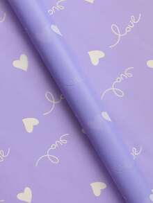 20/10 tờ giấy gói hoa in hình trái tim chống thấm nước, giấy gói bó hoa, vật tư cửa hàng hoa, giấy gói quà, giấy gói hoa hồng, thích hợp cho đám cưới, Ngày của Mẹ, lễ tốt nghiệp, sinh nhật, đồ thủ công tự làm, Ngày Valentine. - Nhiều màu - Xem 20