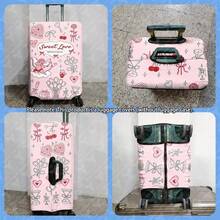 1pc Luggage Cover Suitcase Protective Sleeve, Multiple Sizes Available. Made Of Polyester Fiber, Scratch-Resistant & Wear-Resistant, Unisex. Ideal For Business Trips And Summer Vacations. Easy To Hand Wash And Detachable, A Must-Have Travel Accesso - Multicolor - View 9