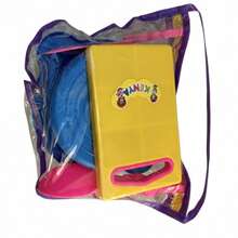 Set de Cocina de Juguete para Niños - Juego de Rol con Ollas, Utensilios de Osito y Tabla de Picar, Incluye Bolsa de Almacenamiento, 4 Piezas - Morado Violeta - Ver 2