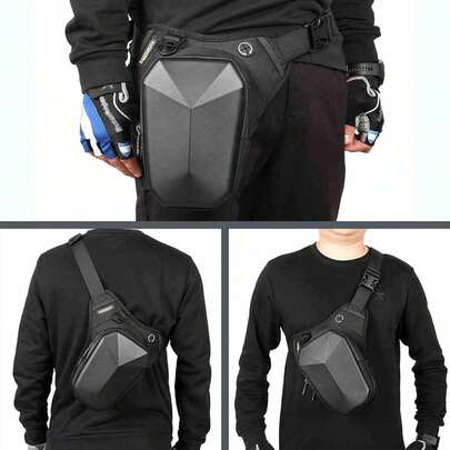 New Multi-Functional Cycling Leg Bag, Motorcycle Breathable Waist Bag, Men & Women Crossbody Bag, Crossbody Bag, Chest Bag, Phone & Key Pouch