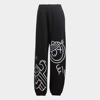 Adidas Women's Comfortable Knit Drawstring Ankle Pants, Casual Sports, Spring/Autumn