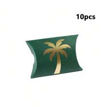 5/10/15/20pieces Of Palm Tree Hot Stamping Pillow Gift Box, Holiday Gift Box, Party Gift Box, National Day Gift Box - Multicolor - View 12