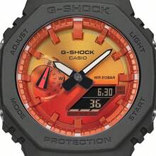Casio 卡西欧 G-SHOCK 火焰渐变腕表，防震 200 米防水 奢华运动男士腕表 GZXGA-2100FL-8A - 均碼 - 查看 10