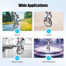 24 Inch Wheel Outdoor Unicycle Adjustable Height Exercise Bicycle For Outdoor Sports Fitness Exercise 154lbs Capacity - Red - View 5