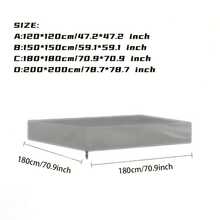 Multi-Purpose Grey Oxford Cloth Protective Cover - All-Weather Dust-Proof, Sun-Proof, Tear-Resistant, Suitable For Portable Air Conditioners, Rolls, Sandboxes, Tablesaws, Buckets, Etc. Essential For Spring Cleaning And Fall Yard Work, Great Christmas/Birthday Gift For Homeowners - Grey - View 15