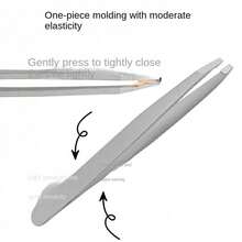 5/3/2支装不锈钢眉镊，高精度不锈钢眉镊，适用于面部脱毛、眉形修饰、毛发修剪、假睫毛护理，男女通用，美容工具，居家脱毛必备，节日理想礼物 - 彩色 - 查看 7