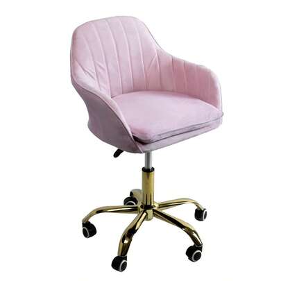 Silla para computadora diseño moderno tapizado en terciopelo color negro con base metálica giratoria dorada ruedas giratorias altura ajustable respaldo ergonómico acolchonado estilo elegante ideal para oficina hogar estudio escritorio
