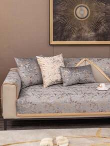 1 bộ bọc ghế sofa bằng vải chenille, bọc ghế sofa đa năng dùng được cả bốn mùa, bao gồm vỏ gối và bọc tựa lưng, bảo vệ ghế sofa, phù hợp cho phòng ngủ, văn phòng, phòng khách, trang trí nhà cửa. - Xám - Xem 7