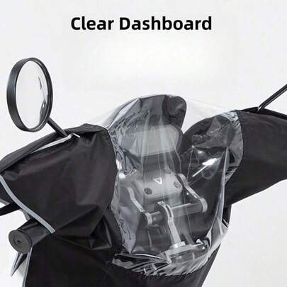Universal Waterproof Handlebar Cover, Suitable For Motorcycles, Scooters, Bicycle Dashboards. All-Weather Protection, Easy Installation - Durable Wind And Rain Resistant Accessory