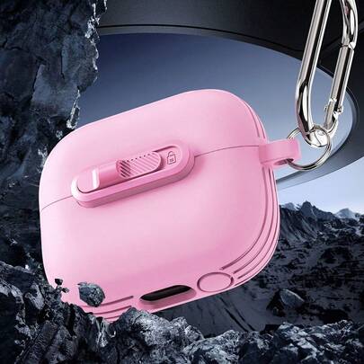 适用于三星 Galaxy Buds 3/Galaxy Buds 3 Pro/Galaxy Buds 的带扣锁和开关的保护壳，简约防摔，也适用于 Rock Cloud 蓝牙耳机