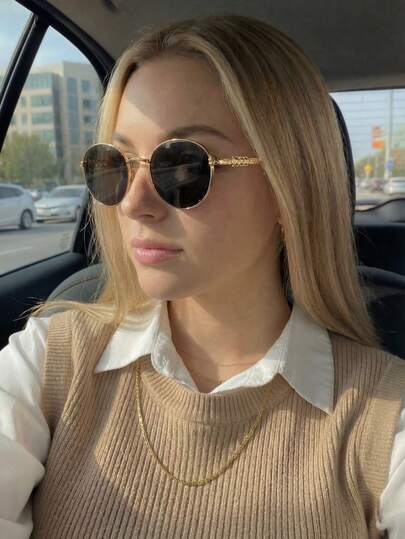 Men's Metal Full Frame Vintage Elegant Fashionable Glasses, Suitable For Daily Commute, Outfit Matching, Photography, Outdoor Vacation, Also A Great Back-To-School Gift, Perfect For Halloween, Christmas, Easter, Valentine's Day, Independence Day, Thanksgiving, New Year