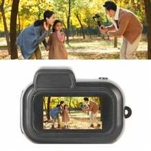 Portable Mini Camcorder With Display Screen, 1080P Retro Ultra-Compact Digital SLR Camera, Outdoor Sports DV Camcorder - Black - View 1