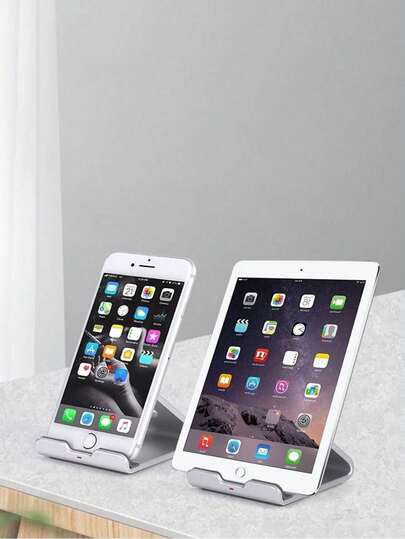 Metal Phone Stand, Tablet Desktop Holder, Durable Shockproof Integrated Aluminum Alloy, Portable