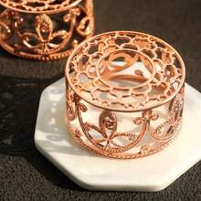 玫瑰金蜡封加热器，优雅金属漆熔化锅带勺，印章工艺用品，非电动蜡珠熔化器，优质手工工艺配件 - 彩色 - 查看 8