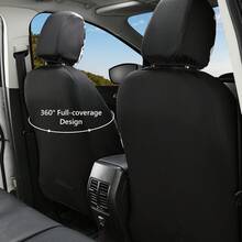 5-Seat Or 2 Seat Set PVC Leather Cow Print Car Seat Covers - Universal Waterproof Cushion Protectors For Front & Rear Seats, Durable Non-Slip Fit For Cars Trucks SUVs - 5 Seat Covers - View 4