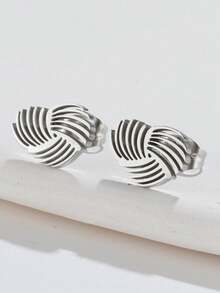 1对复古镂空耳环，不锈钢心形耳环，送给珠宝爱好者的完美情人节礼物 - GED528 - 查看 6