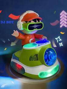 DJ Dancing Toy: Music-Synced Glow Show & Auto-Avoidance Wheels! Watch Kids'eyes Light Up As They Command This Cool DJ Boy-He Spins To Carols, Dodges Furniture, And Pulses Colorful Lights. The Perfect Gift For Little Kid Dj Set For Kids Kids Dj Set Dj Table For Toddlers 1-3 Kids Dj Mixer Table Baby Dj Baby Toys Kids Toys Toddler Toys Baby Toys Kids Toys Toddler Toys Party Favors Toys,Toy,Funny - Multicolor - View 3