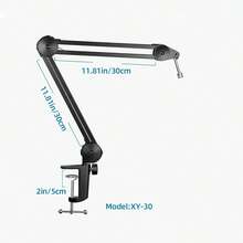 Heavy Duty Microphone Boom Arm, Suspension Microphone Stand With Mic Clip And Tie Wraps, Suitable For Blue Y-XY-30 - XY-30 - View 8