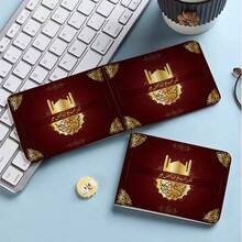1pc Ramadan Themed Multi-Slot Bifold PU Leather Card Holder, Mini Wallet For Credit Cards, Driving License, Gift Cards - Fashion Design, Card Case, Wallet, Minimalist Wallet, Durable Wallet, Ramadan Gift - Blue - View 14