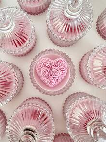 Rose Heart Shaped Candle Mold, Heat-Resistant | High Elasticity Silicone Mold, Multi-Purpose - For Making Candles, Plaster/Painting, Squeezy Toys/Stress Relief, Wedding Favors, Photography Backdrops, Home Decor, Party Gifts, Handmade Crafts. Molded In One Piece, Flexible And Easy To Clean, Reusable - White - View 5