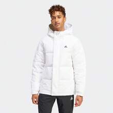 Adidas Regular Daily Logo Print Long-Sleeve Hooded Puffer Jacket For Men