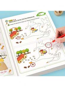 1 Book - Hidden Difference Activity Book, Including 32 Interactive Observation Games And Memory Exercises | Attention And Concentration Training | Visual Perception Skills, Concentration Games With Numbered Pages - Multicolor - View 6