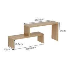 1 件装简约多层可调节置物架，创意阶梯式桌面收纳架，多功能展示架，适用于客厅、卧室、办公室 - 彩色 - 查看 2